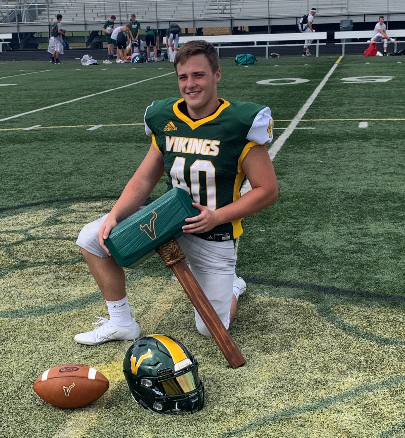 LVHS football awards Trent Weller